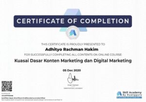Sertifikat Selesai Materi Skill Academy by Ruangguru CERT-IFNNO3M0